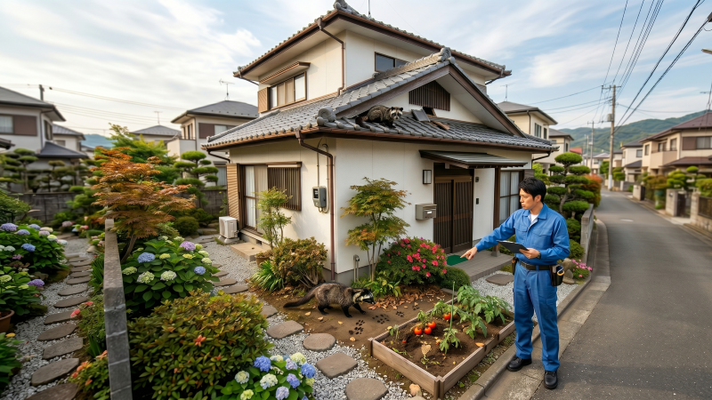 平塚市でハクビシン駆除業者を比較するイメージ